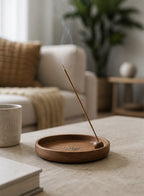 Cozy Haven Wood Incense Ash Catcher styled home view 1