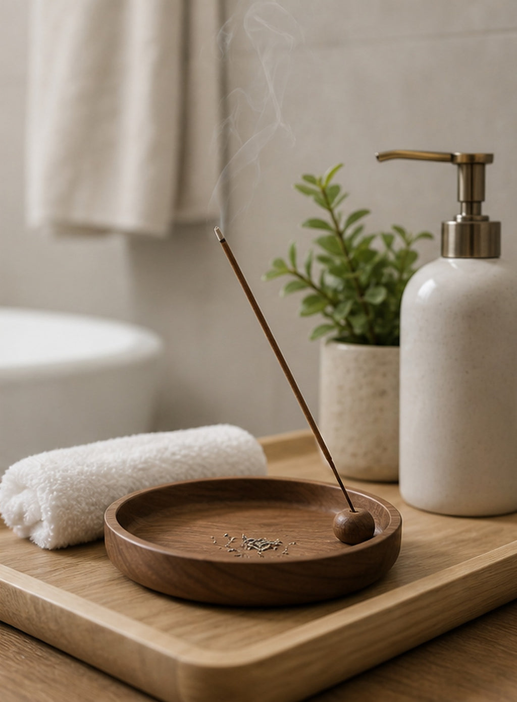 Cozy Haven Wood Incense Ash Catcher lifestyle image 3
