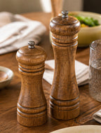 Cozy Haven Wood Salt and Pepper Grinder Set styled kitchen view 3