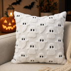 Cozy Haven Ghost Tufted Pillow Cover Collection - White